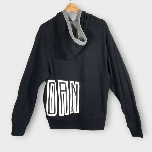 NIKE JORDAN Hoodie Mens SMALL Oversized Pullover Black Jumpman Basketball NEW - Picture 2 of 9